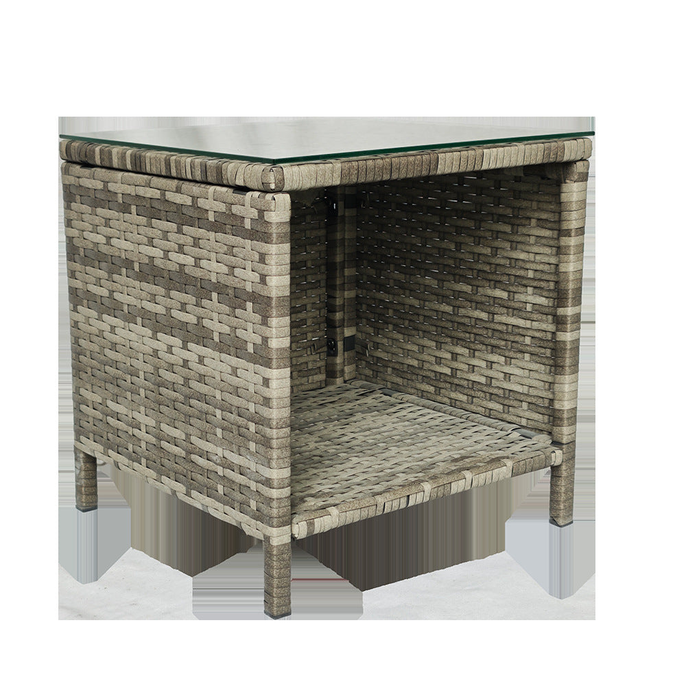 PE Rattan 3-Piece Outdoor Patio Furniture Set