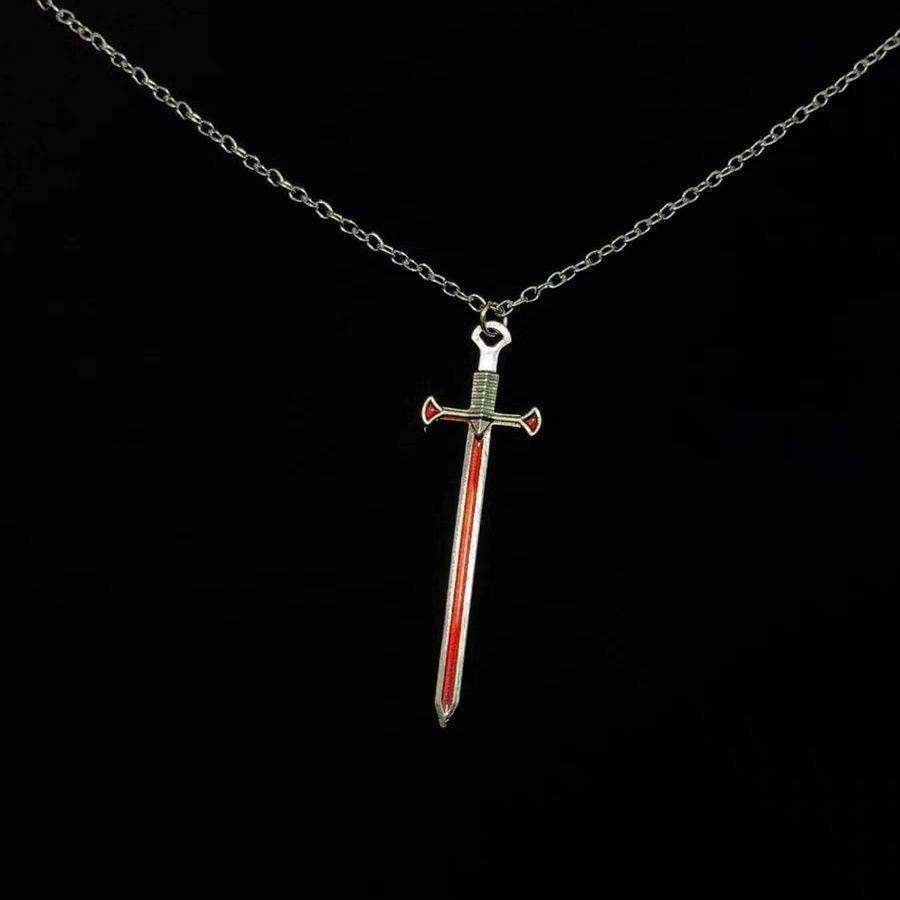 Peach Heart Collarbone Chain