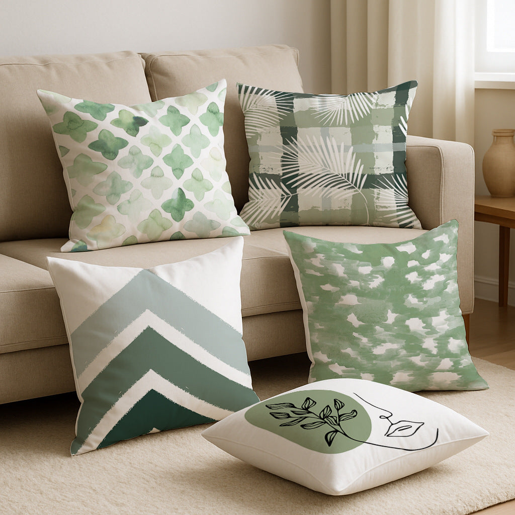 Peach Velvet Cushion Pillow Cover