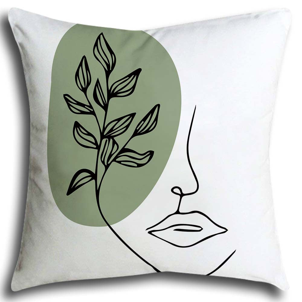 Peach Velvet Cushion Pillow Cover