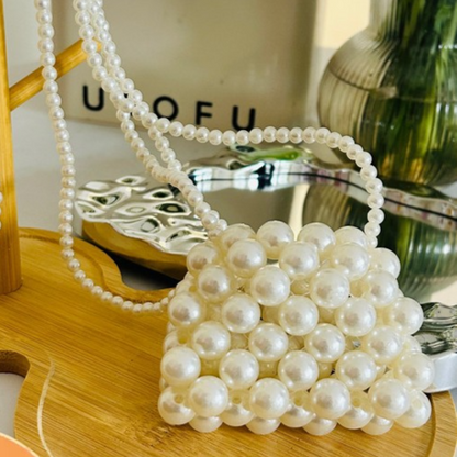 Pearl Accent Crossbody Handbag