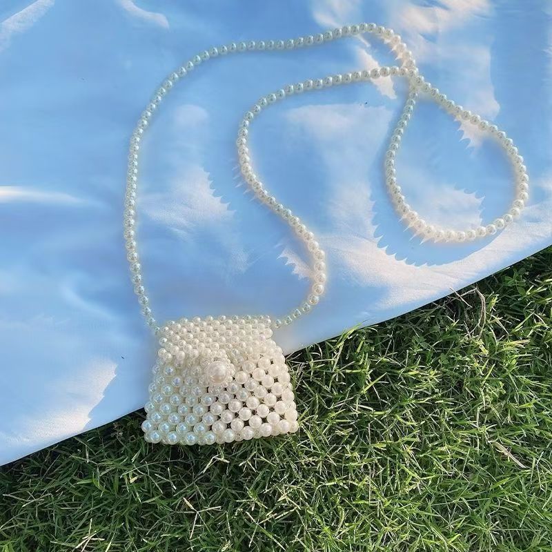 Pearl Accent Crossbody Handbag