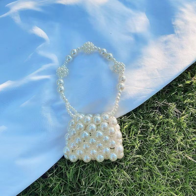 Pearl Accent Crossbody Handbag