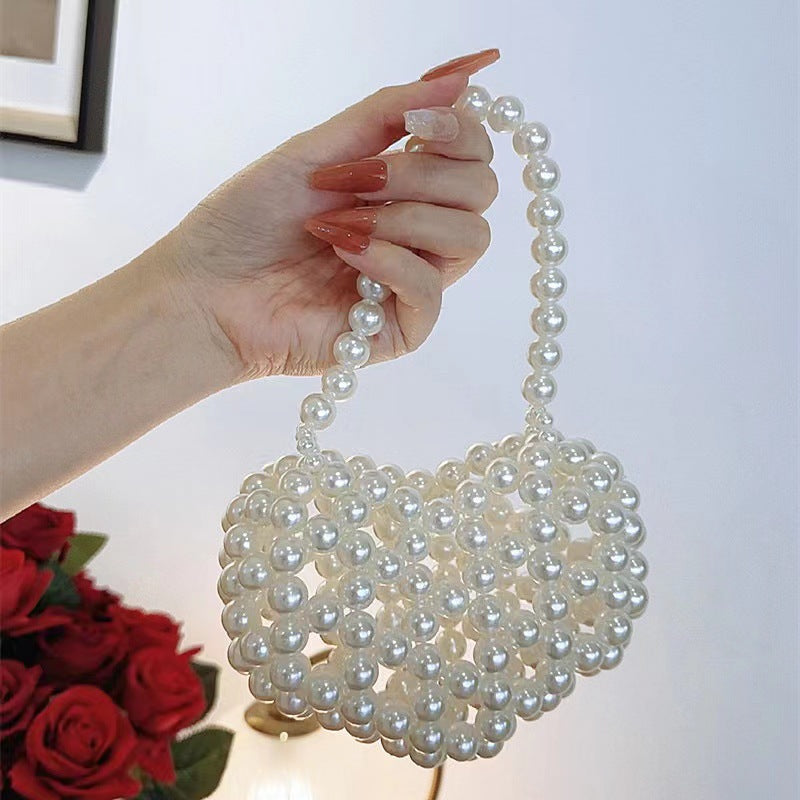 Pearl Accent Crossbody Handbag