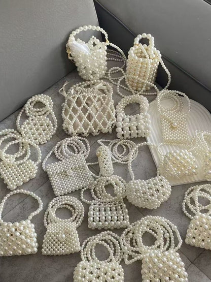 Pearl Accent Crossbody Handbag