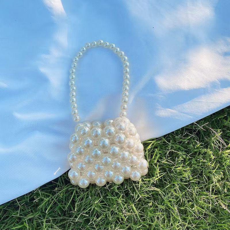 Pearl Accent Crossbody Handbag