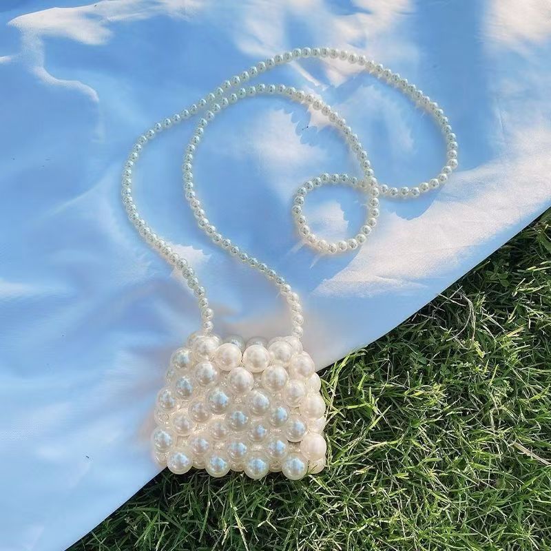 Pearl Accent Crossbody Handbag