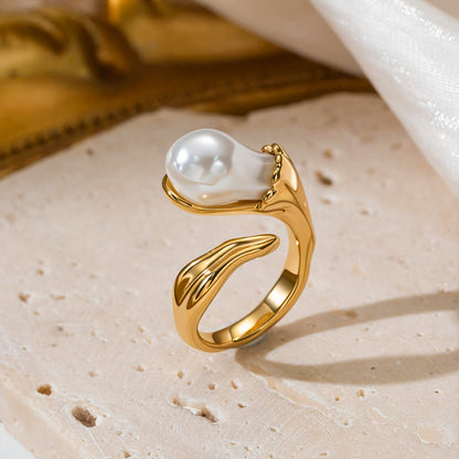 Pearl Adjustable Ring