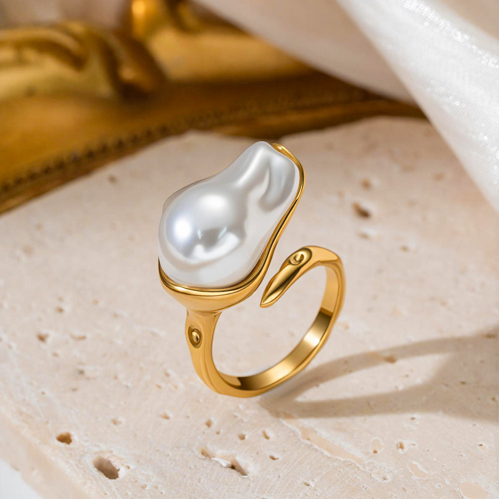 Pearl Adjustable Ring