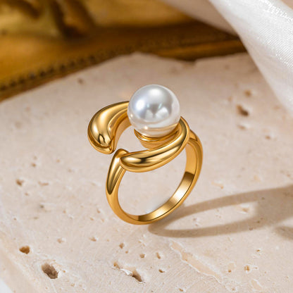 Pearl Adjustable Ring