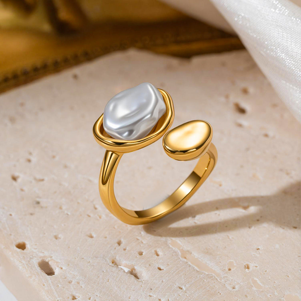 Pearl Adjustable Ring