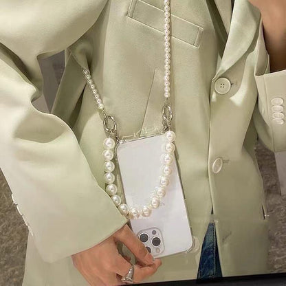 Pearl Chain Crossbody Phone Case