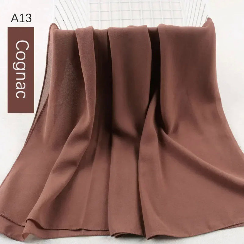 Pearl chiffon bubble scarf headscarf
