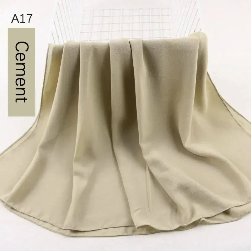 Pearl chiffon bubble scarf headscarf