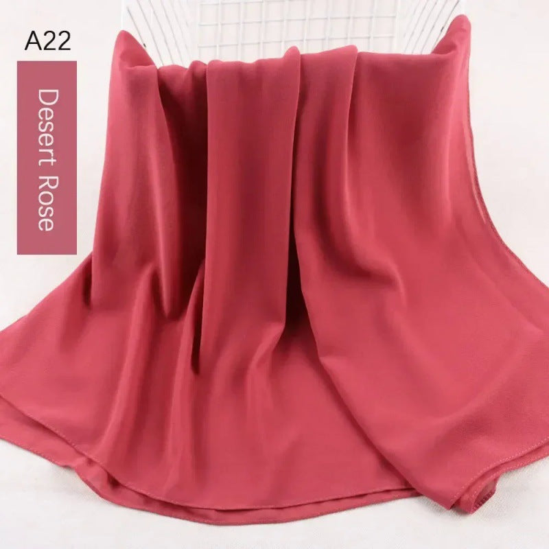 Pearl chiffon bubble scarf headscarf