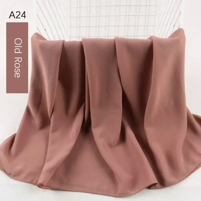 Pearl chiffon bubble scarf headscarf