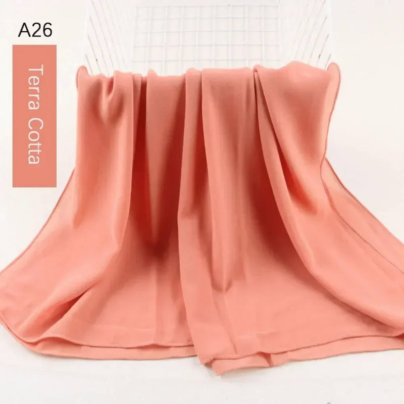 Pearl chiffon bubble scarf headscarf