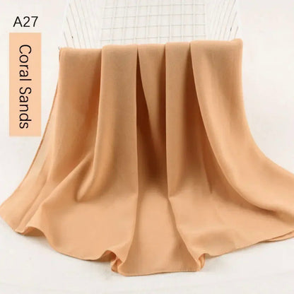 Pearl chiffon bubble scarf headscarf
