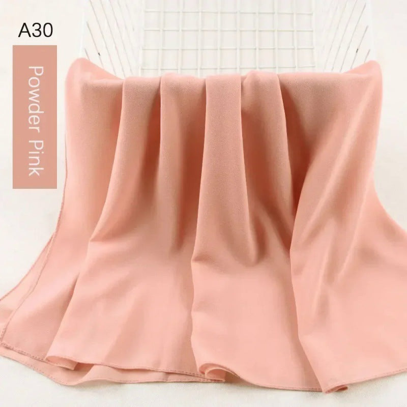 Pearl chiffon bubble scarf headscarf