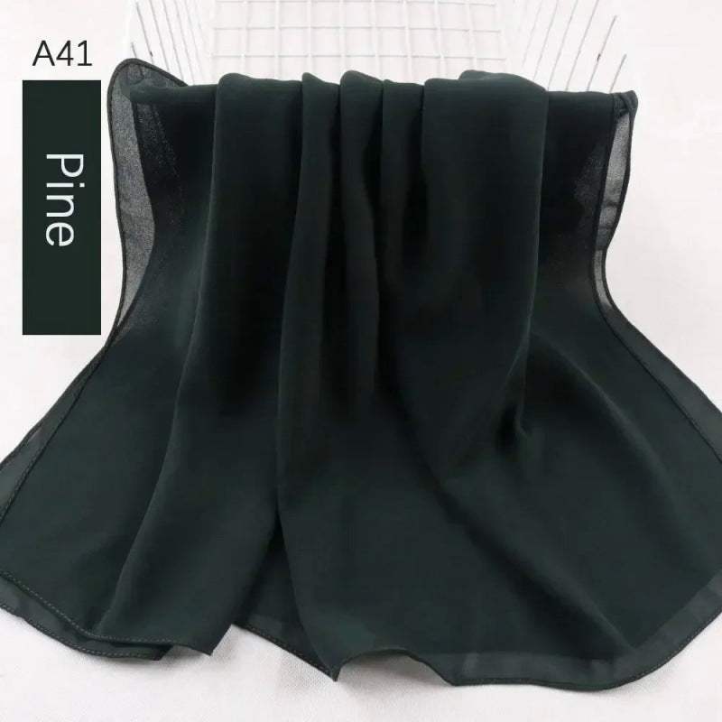 Pearl chiffon bubble scarf headscarf