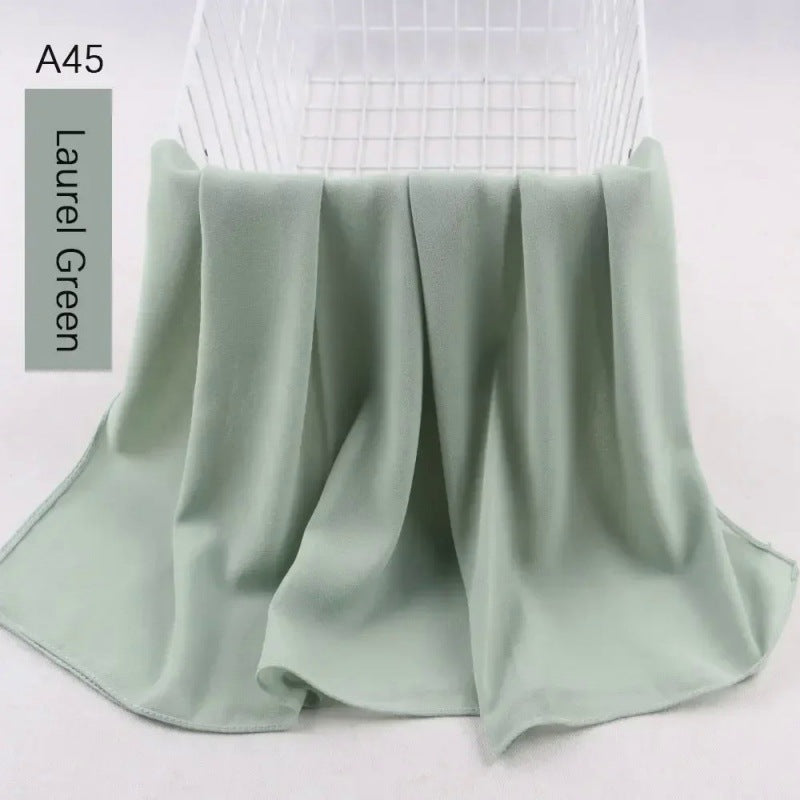 Pearl chiffon bubble scarf headscarf