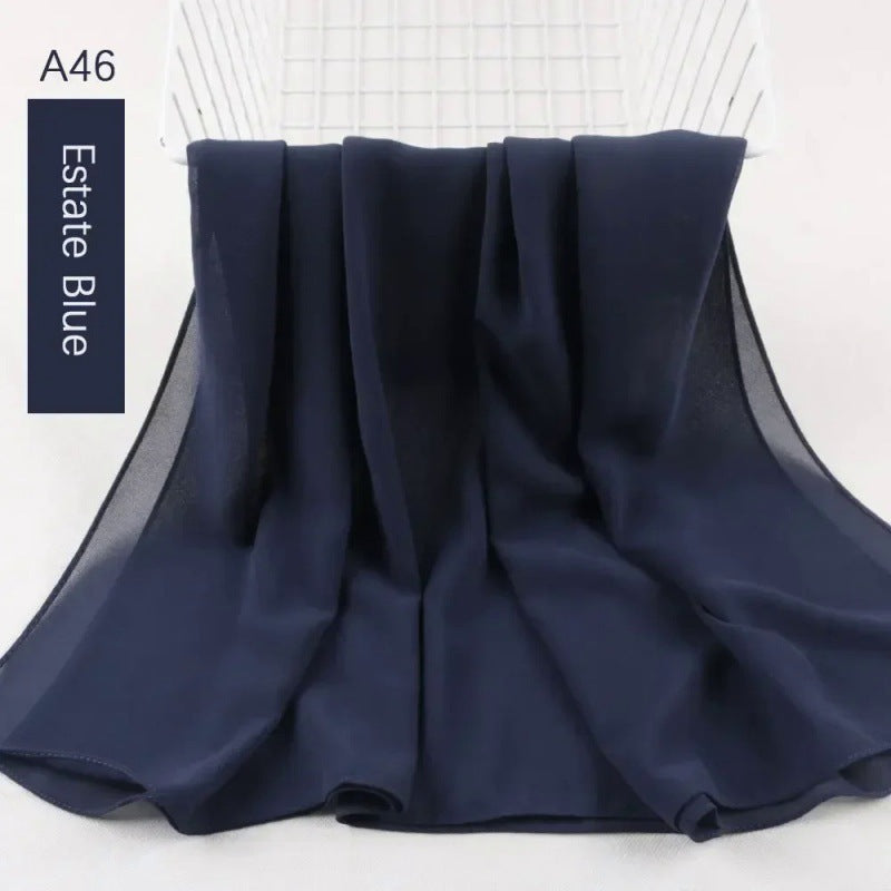 Pearl chiffon bubble scarf headscarf