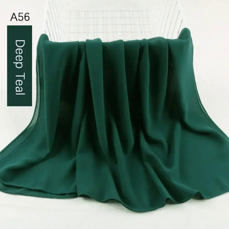 Pearl chiffon bubble scarf headscarf