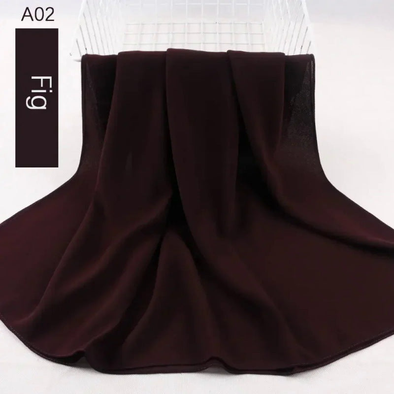 Pearl chiffon bubble scarf headscarf