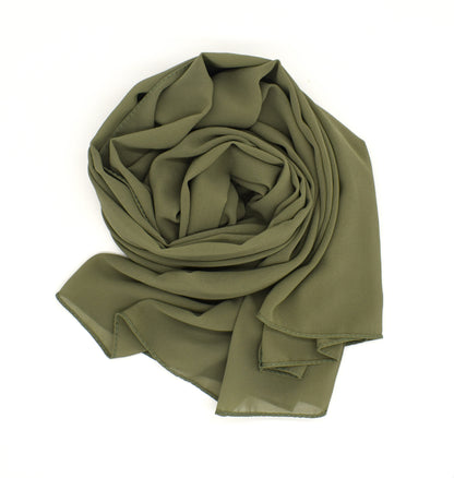 Pearl chiffon scarf for women