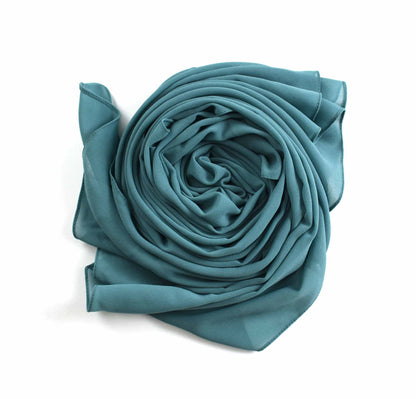Pearl chiffon scarf for women