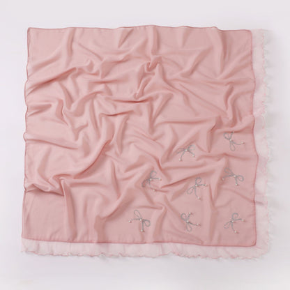 Pearl chiffon square scarf