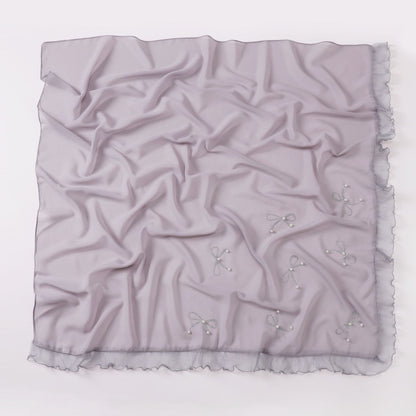 Pearl chiffon square scarf