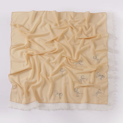 Pearl chiffon square scarf