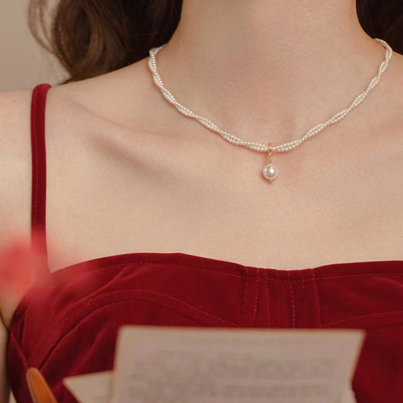 Pearl Double-Layer Necklace