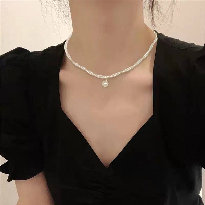 Pearl Double-Layer Necklace