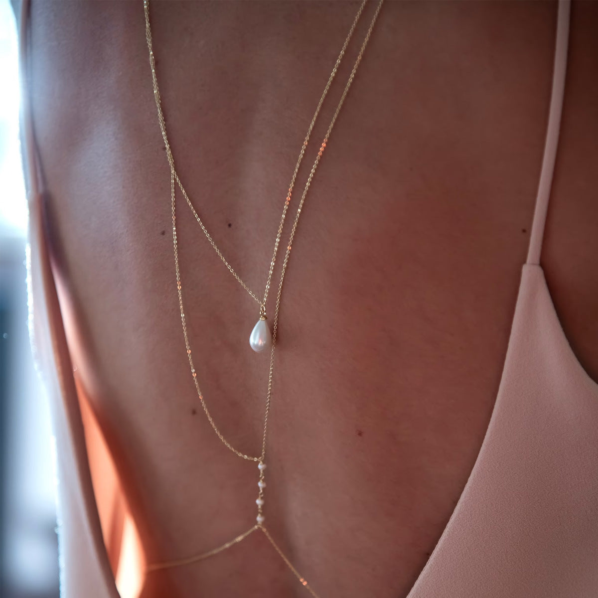 Pearl Drop Body Chain