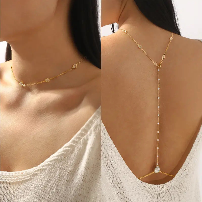 Pearl Drop Body Chain