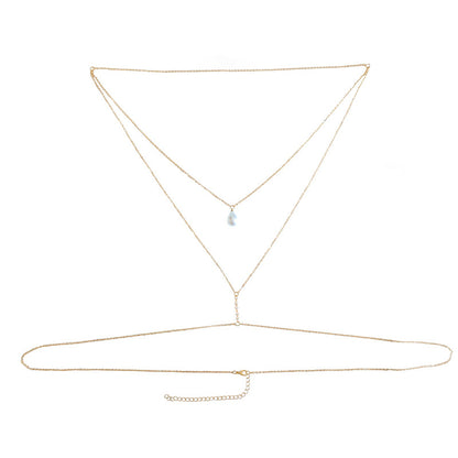 Pearl Drop Body Chain