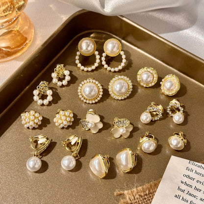 Pearl Ear Clips