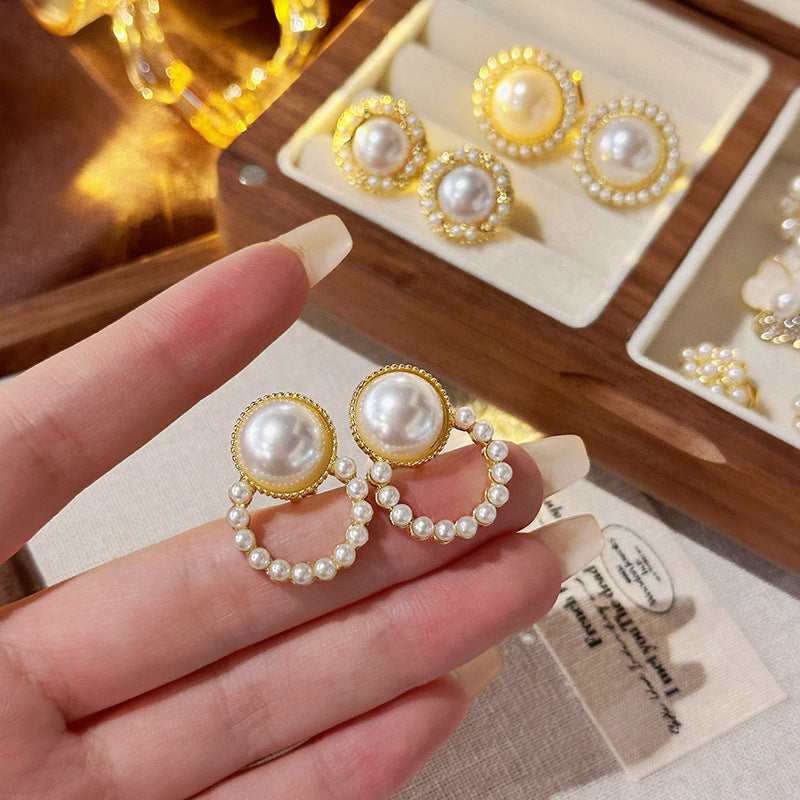 Pearl Ear Clips