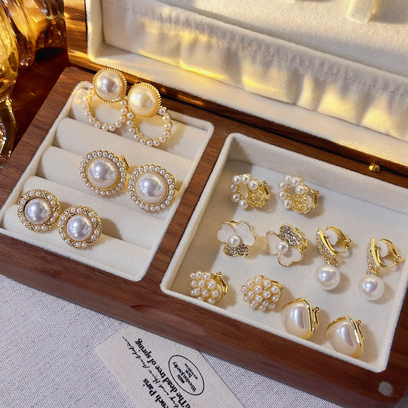 Pearl Ear Clips