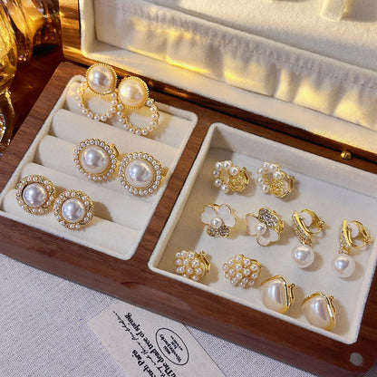 Pearl Ear Clips