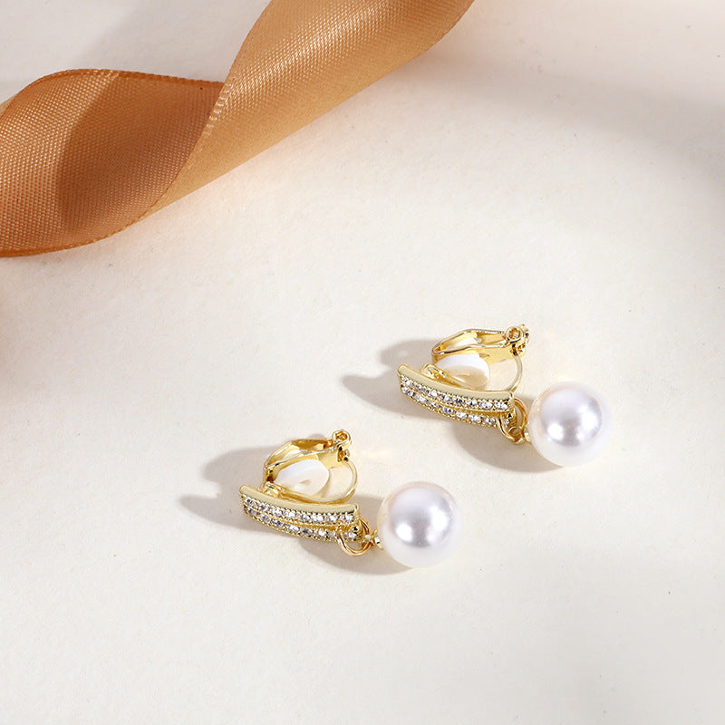 Pearl Ear Clips