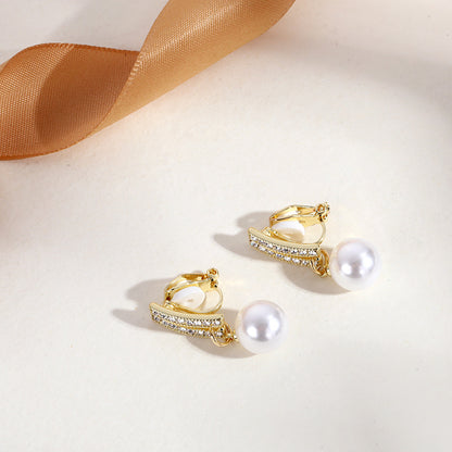 Pearl Ear Clips