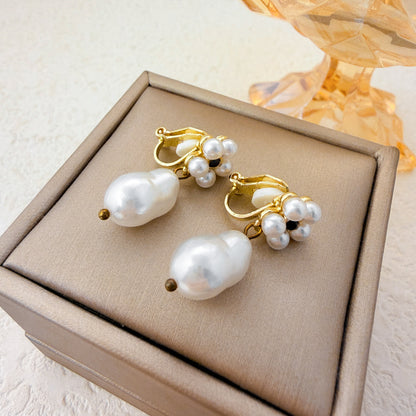 Pearl Ear Clips