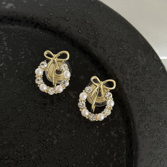 Pearl earrings without pierced ears