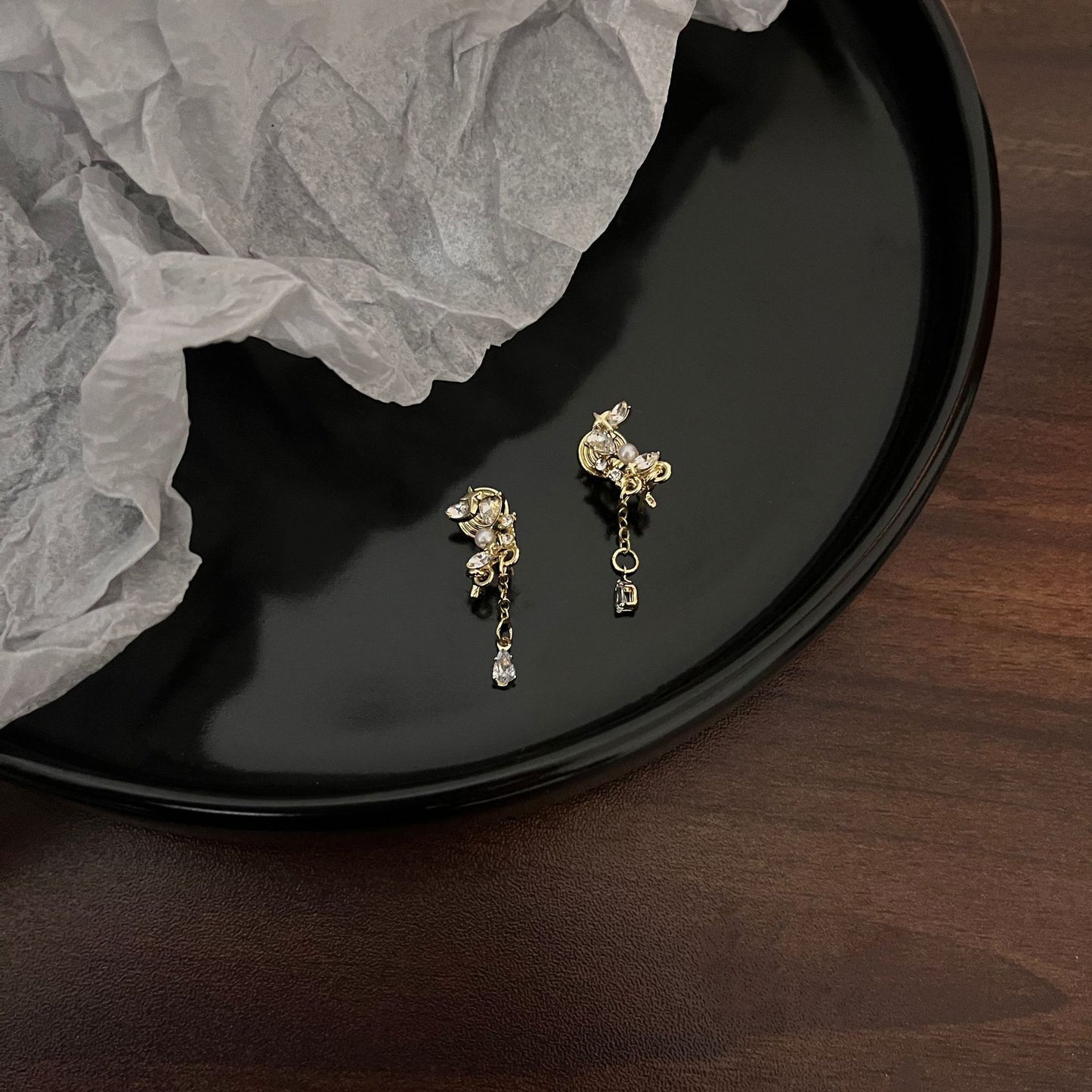 Pearl earrings without pierced ears