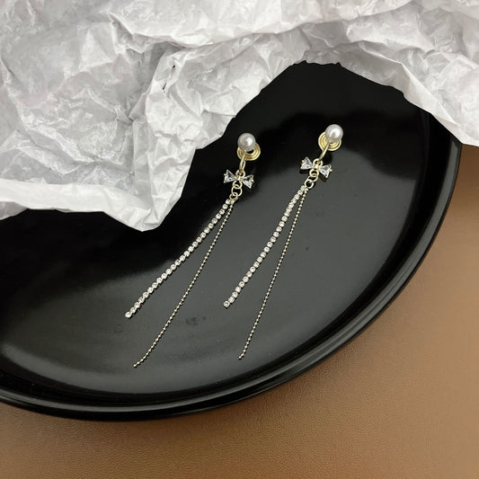 Pearl earrings without pierced ears
