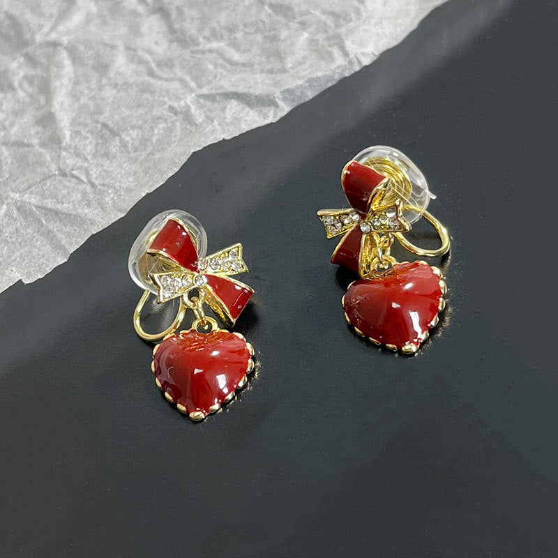 Pearl earrings without pierced ears