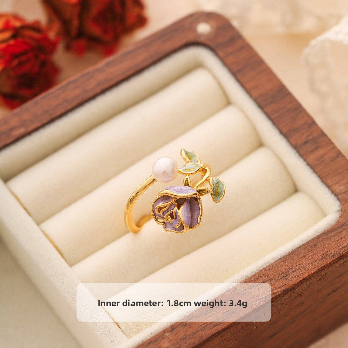 pearl flower ring